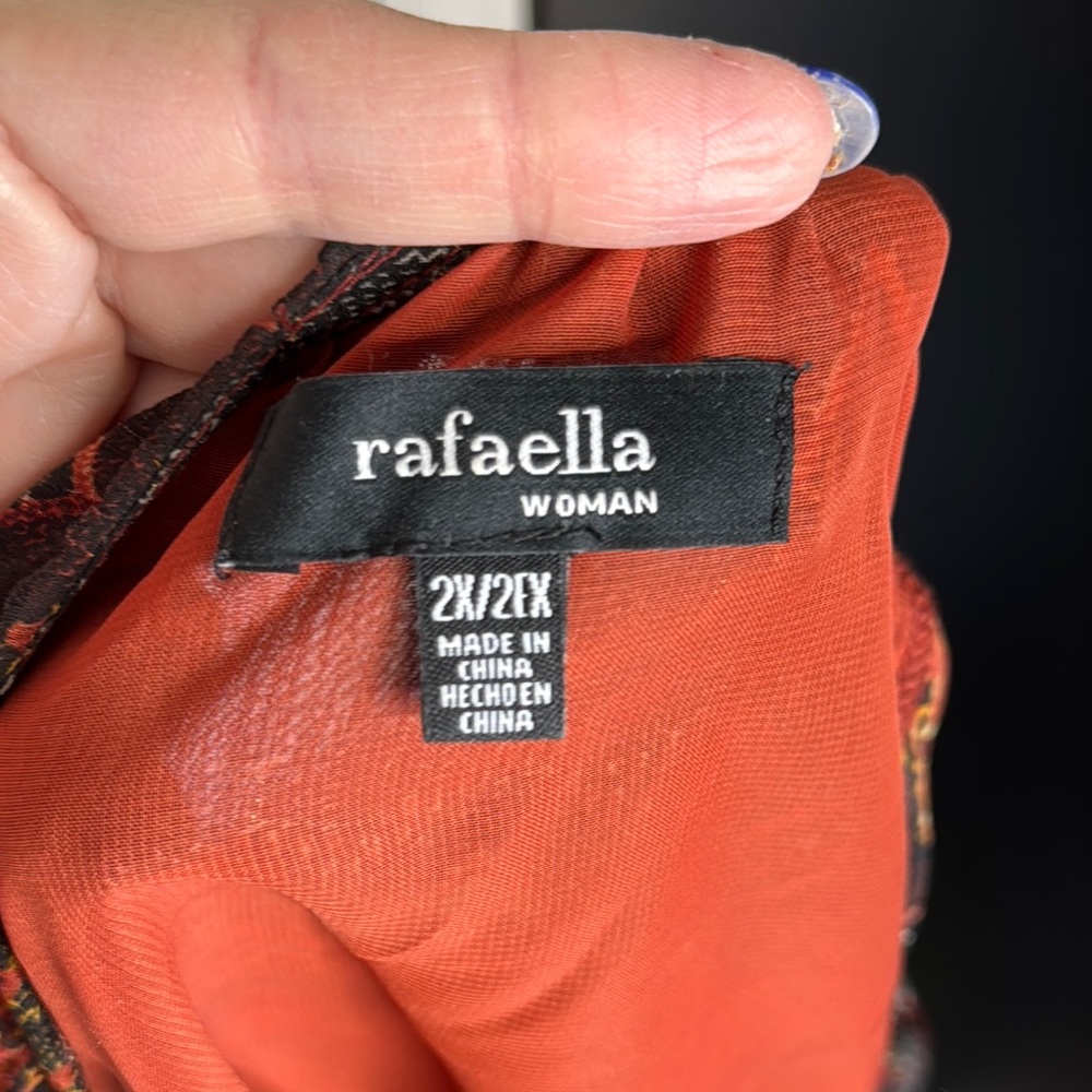 Rafaella women’s blouse size 2x - Picture 5 of 6